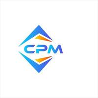 CPM abstract technology logo design on white background. CPM creative initials letter logo concept. vector