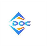 DOC abstract technology logo design on white background. DOC creative initials letter logo concept. vector