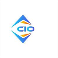 CIO abstract technology logo design on white background. CIO creative initials letter logo concept. vector