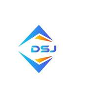 DSJ abstract technology logo design on white background. DSJ creative initials letter logo concept. vector
