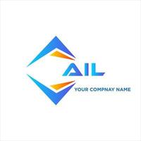 AIL abstract technology logo design on white background. AIL creative initials letter logo concept. vector