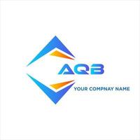 AQB abstract technology logo design on white background. AQB creative initials letter logo concept. vector