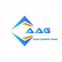 AAG abstract technology logo design on white background. AAG creative initials letter logo concept. vector