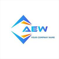 aew resumen tecnología logo diseño en blanco antecedentes. aew creativo iniciales letra logo concepto. vector