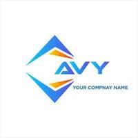 AVY abstract technology logo design on white background. AVY creative initials letter logo concept. vector