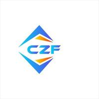 CZF abstract technology logo design on white background. CZF creative initials letter logo concept. vector