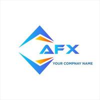 AFX abstract technology logo design on white background. AFX creative initials letter logo concept. vector