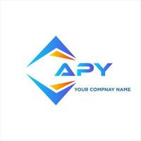 APY abstract technology logo design on white background. APY creative initials letter logo concept. vector