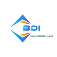 BDI abstract technology logo design on white background. BDI creative initials letter logo concept. vector