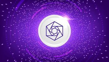 Constellation DAG coin cryptocurrency concept banner background. vector