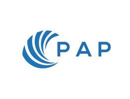 PAP letter logo design on white background. PAP creative circle letter logo concept. PAP letter design. vector