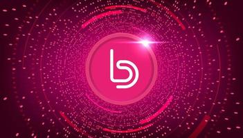 BitDAO BIT coin cryptocurrency concept banner background. vector