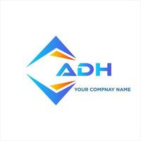 ADH abstract technology logo design on white background. ADH creative initials letter logo concept. vector