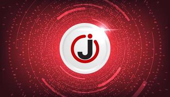 JFIN coin cryptocurrency concept banner background. vector