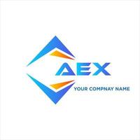 aex resumen tecnología logo diseño en blanco antecedentes. aex creativo iniciales letra logo concepto. vector