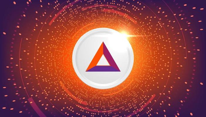 Basic Attention Token BAT coin cryptocurrency concept banner background.