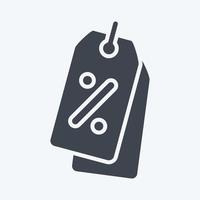 Icon Promotion. related to Contactless symbol. glyph style. simple design editable. simple illustration vector