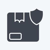 Icon Order Protection. related to Contactless symbol. glyph style. simple design editable. simple illustration vector