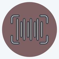 Icon Barcode. related to Contactless symbol. Color Mate Style. simple design editable. simple illustration vector