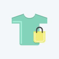 Icon Merchandise. related to Contactless symbol. Flat Style. simple design editable. simple illustration vector