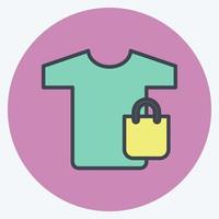 Icon Merchandise. related to Contactless symbol. Color Mate Style. simple design editable. simple illustration vector