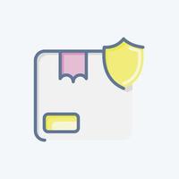 Icon Order Protection. related to Contactless symbol. Doodle Style. simple design editable. simple illustration vector