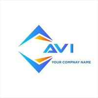 AVI abstract technology logo design on white background. AVI creative initials letter logo concept. vector