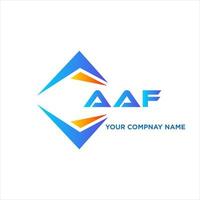 AAF abstract technology logo design on white background. AAF creative initials letter logo concept. vector