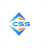 css resumen tecnología logo diseño en blanco antecedentes. css creativo iniciales letra logo concepto. vector