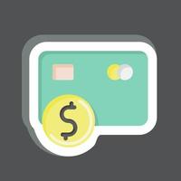 Sticker Payment Options. related to Contactless symbol. simple design editable. simple illustration vector