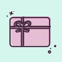 Icon Gift Card. related to Contactless symbol. MBE Style. simple design editable. simple illustration vector