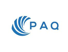 PAQ letter logo design on white background. PAQ creative circle letter logo concept. PAQ letter design. vector