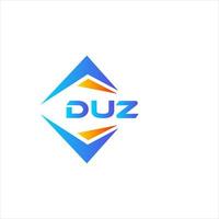 duz resumen tecnología logo diseño en blanco antecedentes. duz creativo iniciales letra logo concepto. vector