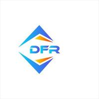 dfr resumen tecnología logo diseño en blanco antecedentes. dfr creativo iniciales letra logo concepto. vector