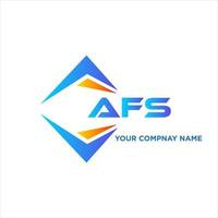 AFS abstract technology logo design on white background. AFS creative initials letter logo concept. vector