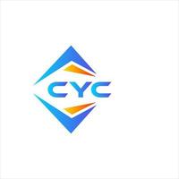 CYC abstract technology logo design on white background. CYC creative initials letter logo concept. vector