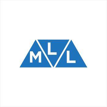 LML abstract initial logo design on white background. LML creative initials letter logo concept. vector