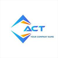 ACT abstract technology logo design on white background. ACT creative initials letter logo concept. vector