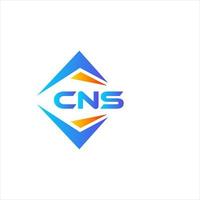 CNS abstract technology logo design on white background. CNS creative initials letter logo concept. vector