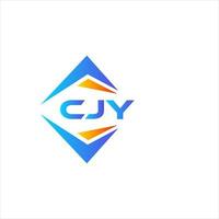 cjy resumen tecnología logo diseño en blanco antecedentes. cjy creativo iniciales letra logo concepto. vector