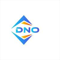 DNO abstract technology logo design on white background. DNO creative initials letter logo concept. vector