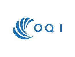 OQI letter logo design on white background. OQI creative circle letter logo concept. OQI letter design. vector