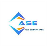 ASE abstract technology logo design on white background. ASE creative initials letter logo concept. vector