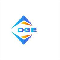 DGE abstract technology logo design on white background. DGE creative initials letter logo concept. vector