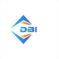 DBI abstract technology logo design on white background. DBI creative initials letter logo concept. vector