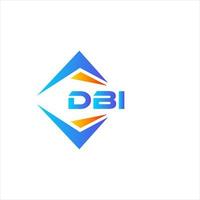 DBI abstract technology logo design on white background. DBI creative initials letter logo concept. vector