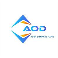 AOD abstract technology logo design on white background. AOD creative initials letter logo concept. vector