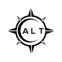 ALT abstract monogram shield logo design on white background. ALT creative initials letter logo. vector