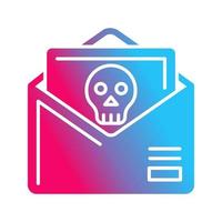 icono de vector de correo no deseado