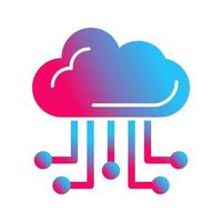 Cloud Computing Vector Icon